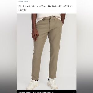 NWT! Athletic Ultimate Chino built-in Flex (Old Navy) 34 W x 30 L